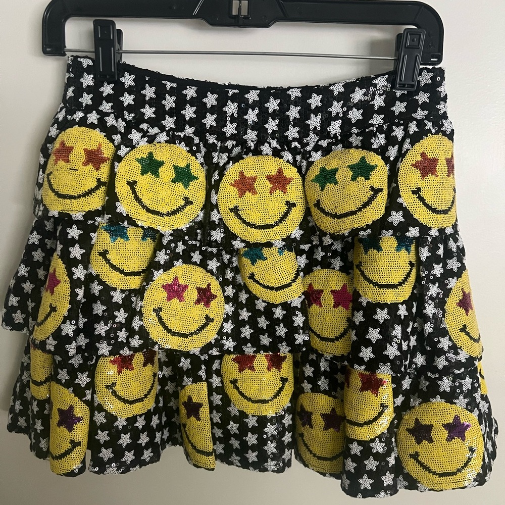 Queen of Sparkles Smiley Skirt XS